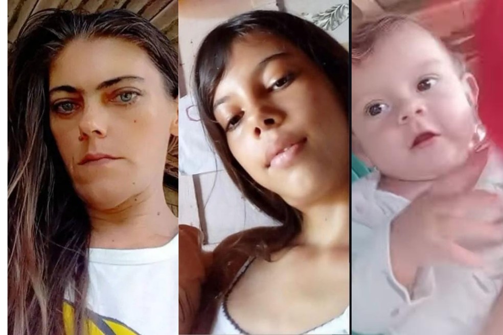 Tereza Peterson, Ana Vitória e Ayla Maité (da esquerda para direita), vitímasTereza Peterson, Ana Vitória e Ayla Maité (da esquerda para a direita), vítimas da chacina em São Francisco do Guaporé (RO). — Foto: Reprodução