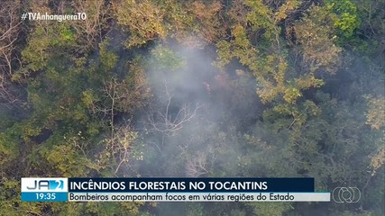 Bombeiros acompanham focos de incêndio em várias regiões do estado