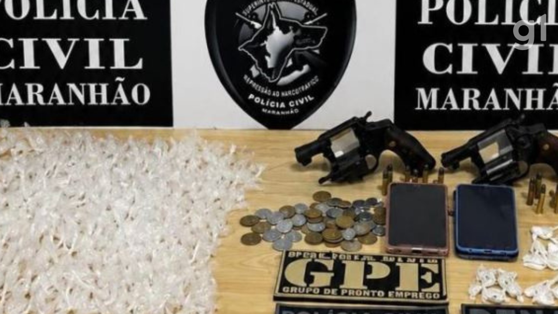 Polícia Civil apreende armas e drogas durante operação contra o tráfico em Timon