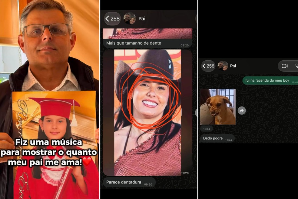 Ana Castela brincou com mensagens do pai nas redes sociais. — Foto: Redes sociais