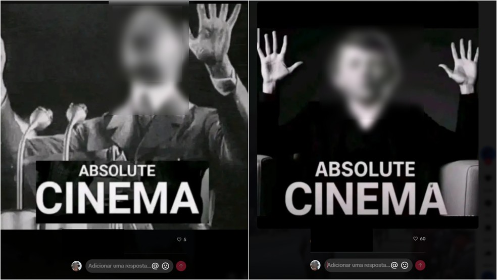 Grupos postam nos comentários do TikTok 'memes' de exaltação a Hitler — Foto: Reprodução/TikTok