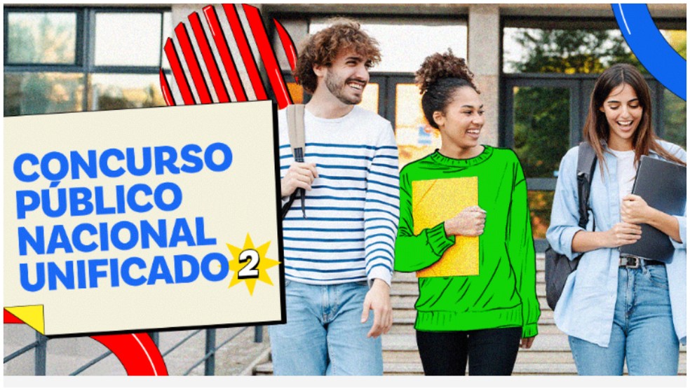 Concurso Público Nacional Unificado 2 acontece no dia 5 de outubro — Foto: Reprodução