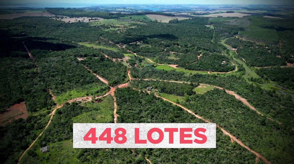 Um terreno no valor de R$ 635 milhões foi usado como arma do golpe. — Foto: Reprodução/TV Globo/Fantástico