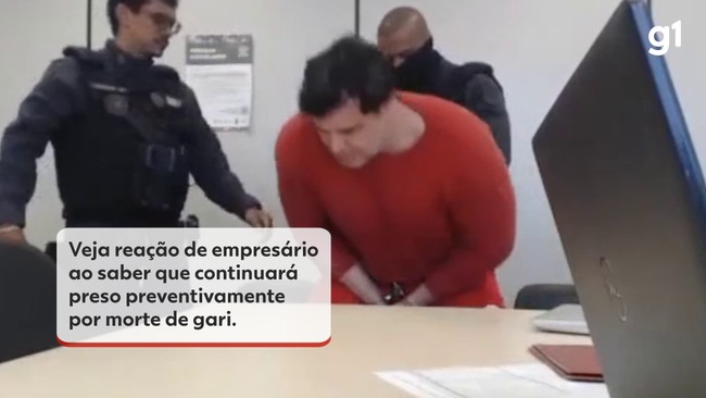Veja reação de empresário ao saber que continuará preso preventivamente por morte de gari