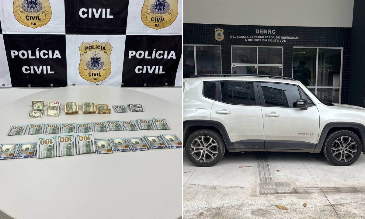 Mais de US$ 20 mil são achados em carro de casal preso por 'golpe do bilhete premiado' em Salvador