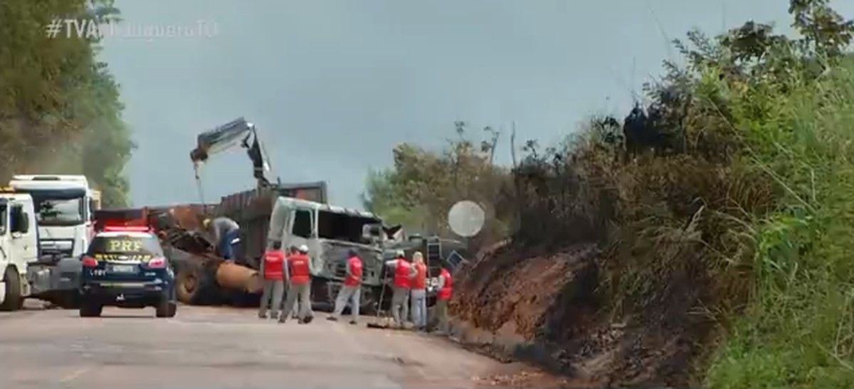 Trecho Da Br 153 Em Paraíso Segue Parcialmente Interditado Mais De 30h Após Acidente Com 