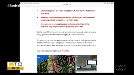 Confira o que é notícia no portal g1 Tocantins