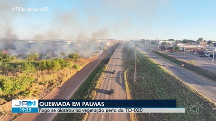 Incêndios são registrados em Araguaína e Palmas neste sábado (19)
