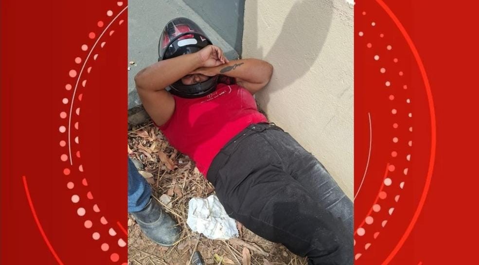 Motociclista fica ferida após fio de internet enroscar no pescoço em Ji-Paraná, RO