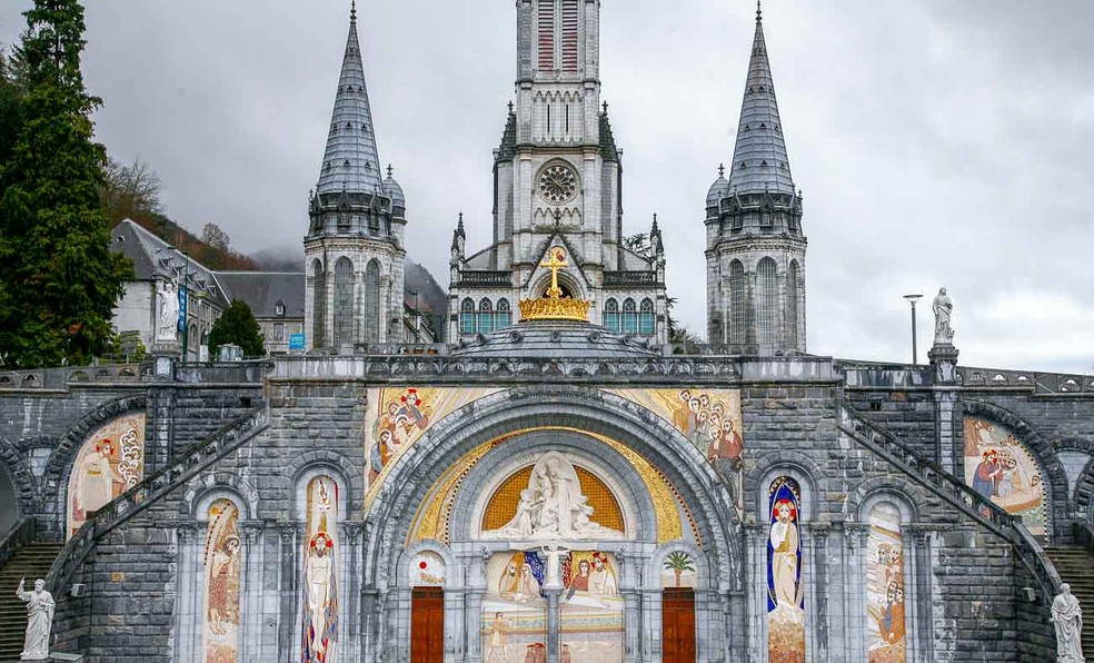 Santuário de Nossa Senhora de Lourdes, na França — Foto: Divulgação/Centro Aletti