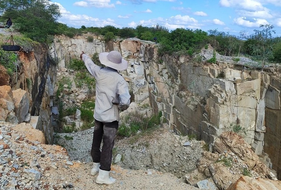 Trabalhador em pedreira — Foto: Divulgação/MTE