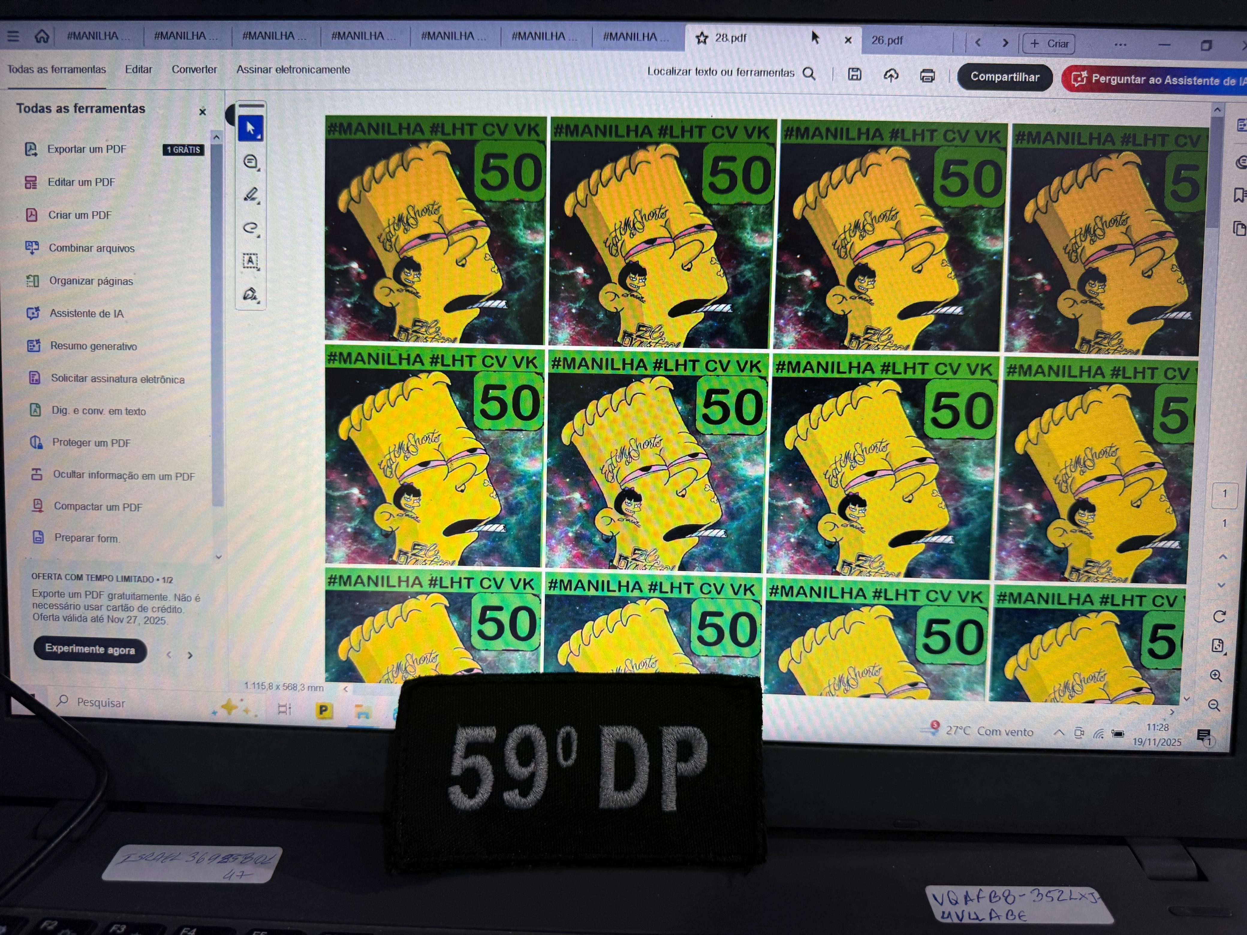 Polícia encontra gráfica que imprimia etiquetas para embalagem de drogas na Vila Kennedy; FOTOS