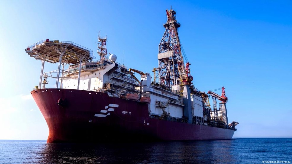 Petrobrás anunciou recentemente a descoberta de petróleo na foz do Amazonas. — Foto: Divulgação/Foresea