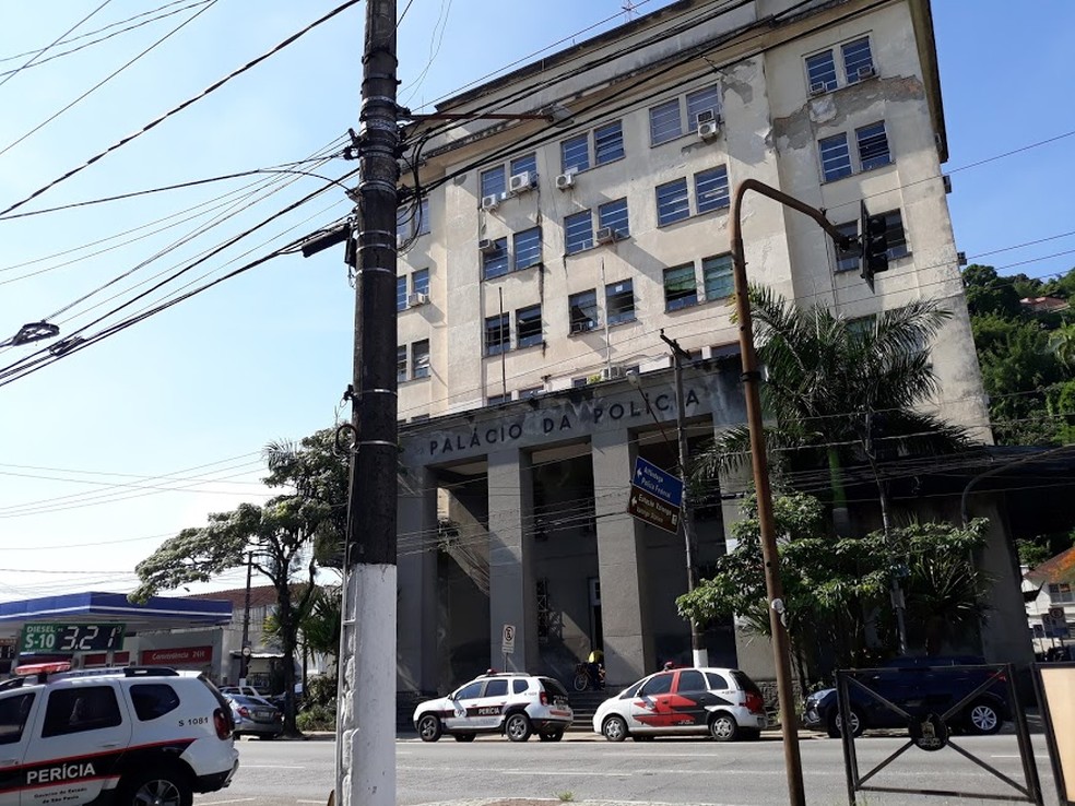  Central de Polícia Judiciária (CPJ) de Santos — Foto: g1 Santos