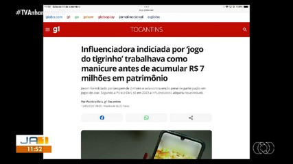 Influenciadora indiciada por jogos de azar acumulou mais de R$ 7 milhões