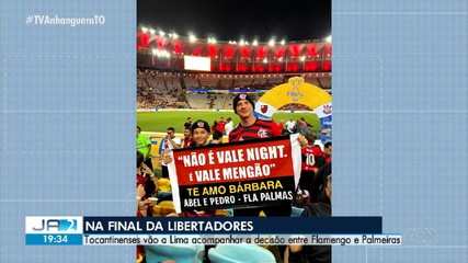 Tocantinenses vão a Lima acompanhar a decisão entre Flamengo e Palmeiras