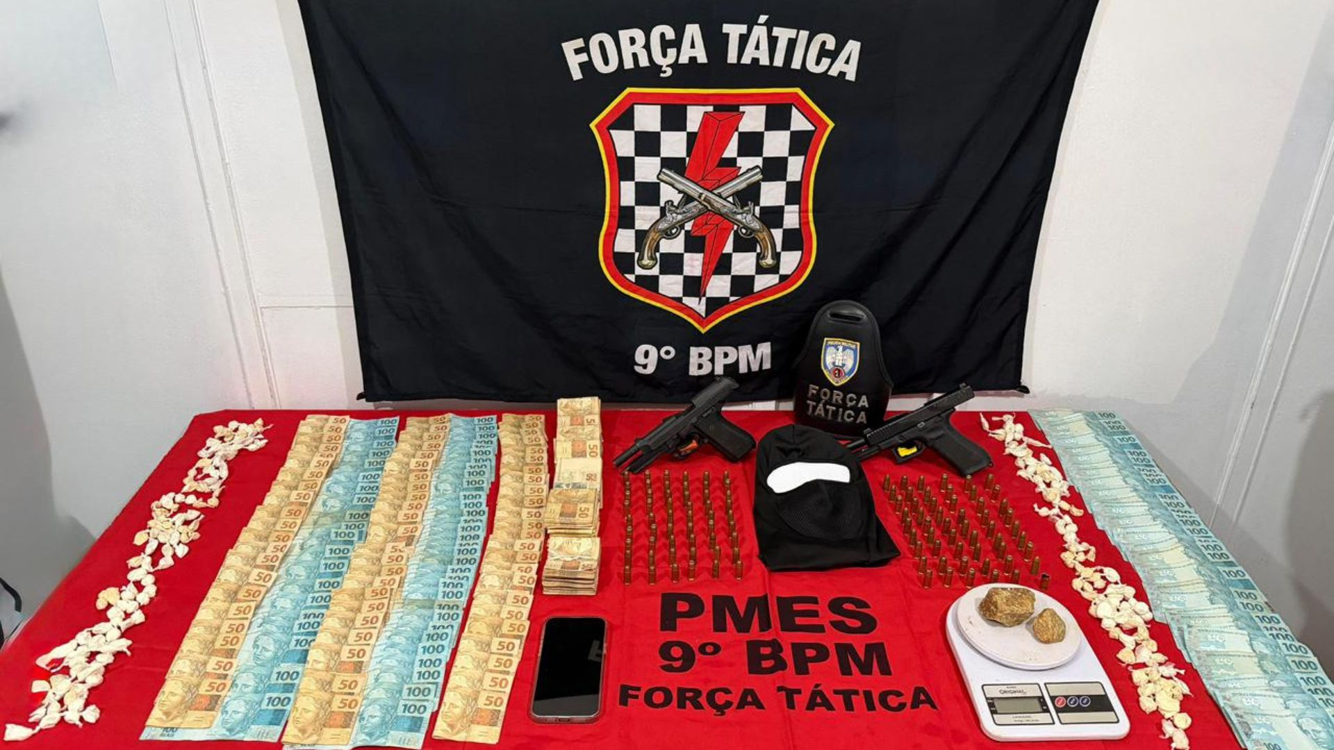 Traficante ligado ao Comando Vermelho é preso no ES com arma furtada da Polícia Militar de SP