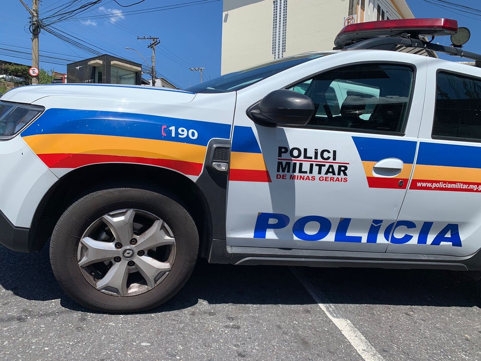 Viatura da Polícia Militar de Minas Gerais — Foto: Raquel Freitas/TV Globo