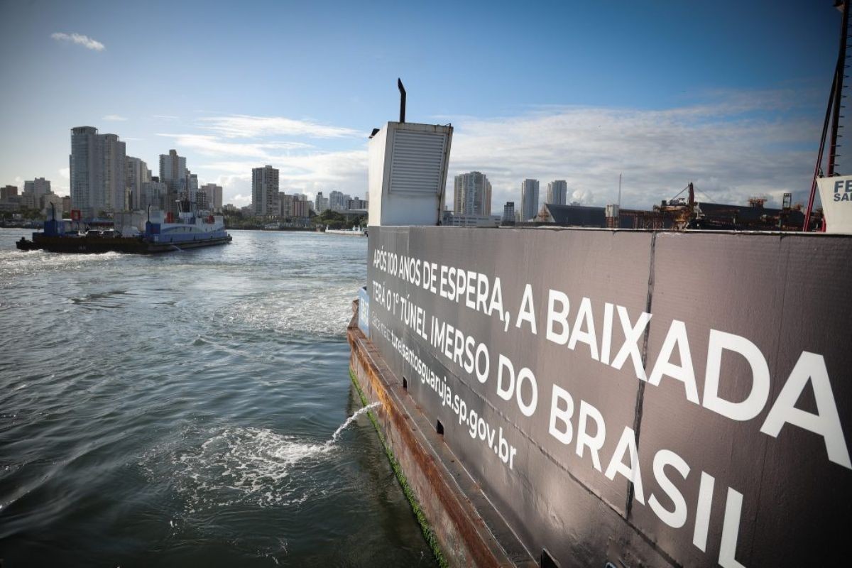 APS autoriza abertura de 'conta garantia' de R$ 2,6 bi para destravar obra do túnel Santos-Guarujá