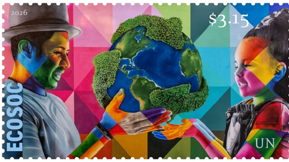 ONU escolhe obra de Eduardo Kobra para selo que marca 80 anos de conselho internacional