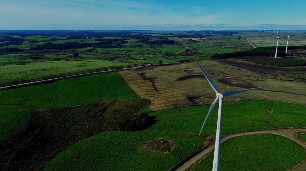 Palmas (PR) já possui um complexo eólico, instalado nos anos 90 — Foto: RPC