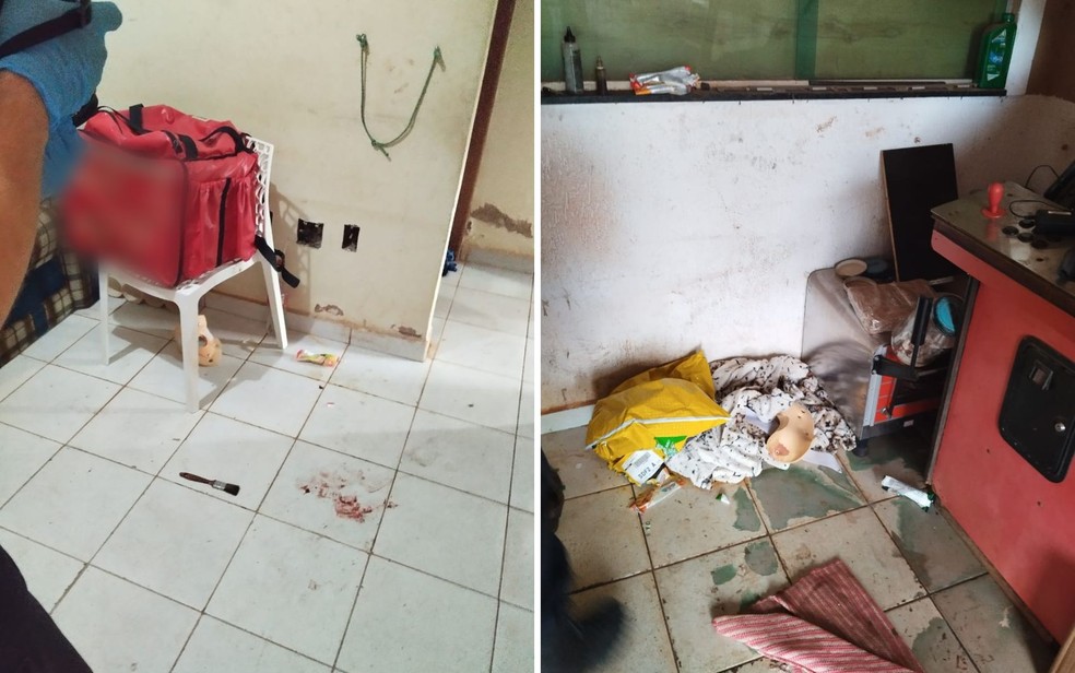 Polícia divulgou fotos do local onde idoso torturado foi pelo filho em Valparaíso de Goiás — Foto: Divulgação/Polícia Civil