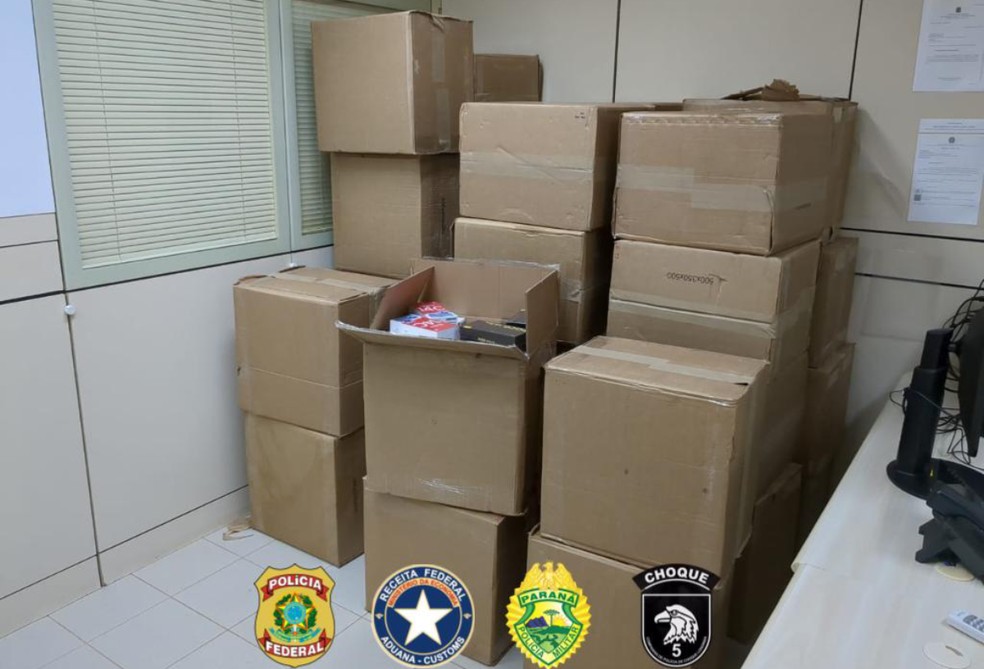A carga foi levada à delegacia da Polícia Federal. — Foto: Polícia Federal