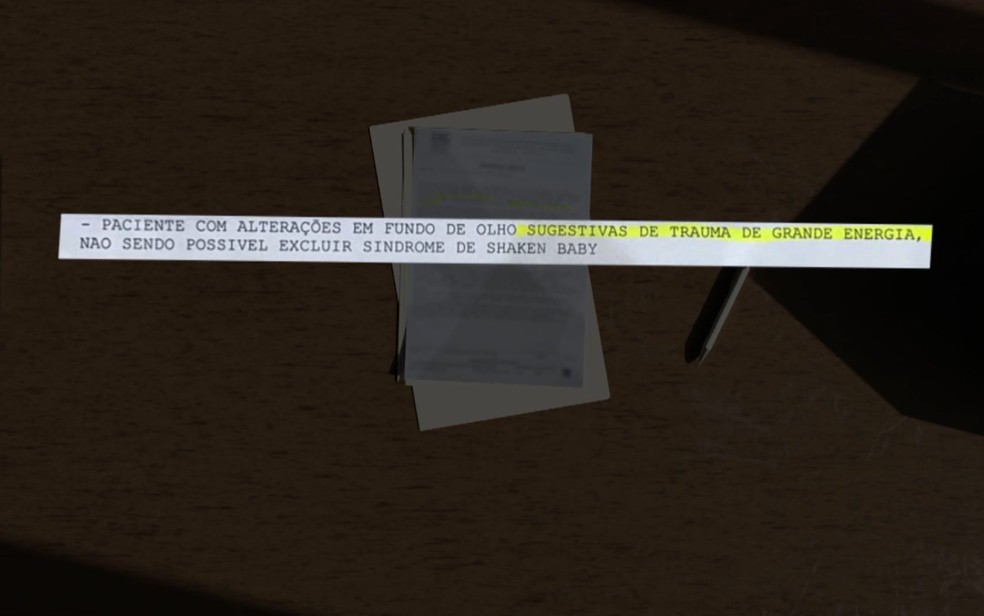 Relatrio do HC de Ribeiro Preto, SP, apontou que Sophia da Silva Fernandes, de 3 anos, tinha alteraes sugestivas de 'trauma de grande energia' — Foto: Reproduo/EPTV