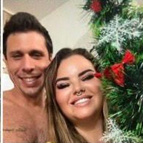 Eduardo Castro Bigno e a esposa, Jéssica — Foto: Reprodução