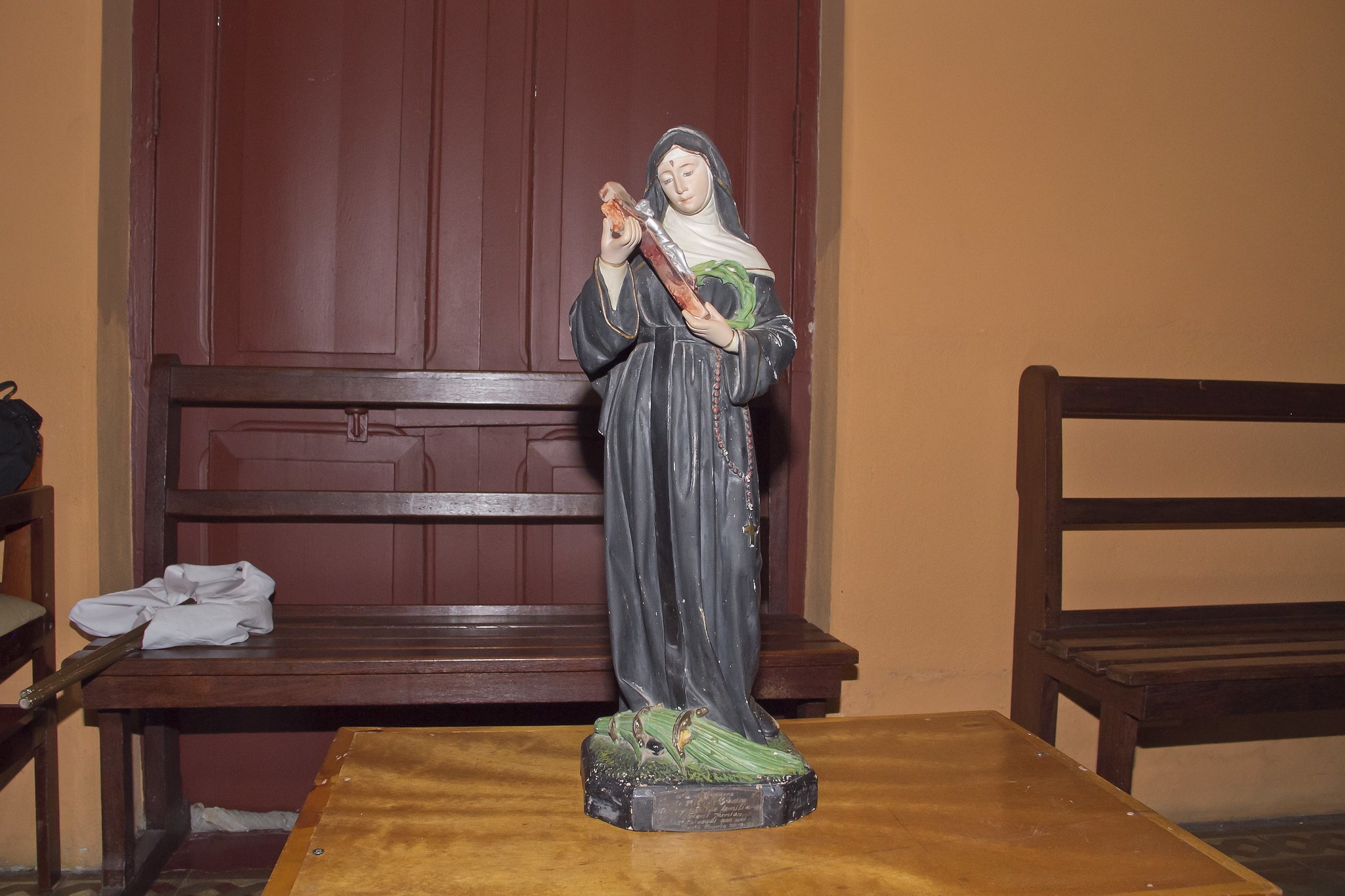 Desaparecida há mais de meio século, imagem de Santa Rita de Cássia é devolvida a igreja