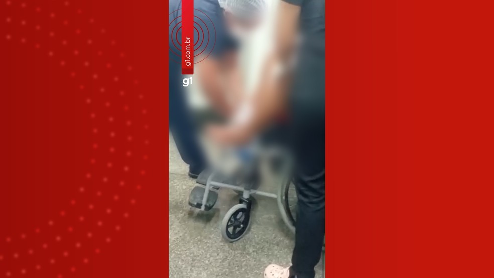 Mulher dar a luz em recepção do hospital — Foto: Divulgação