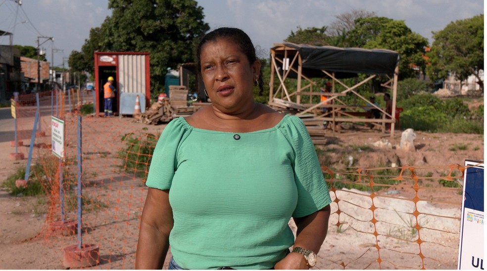 Ana Élida Cruz Ramos mora próximo ao canal São Joaquim, em Belém. — Foto: Reprodução/TV Liberal
