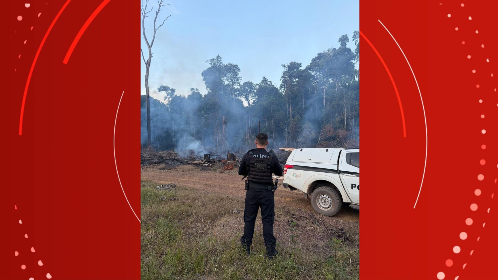 Homem é preso em flagrante suspeito de provocar incêndio em área rural de Porto Grande, no AP
