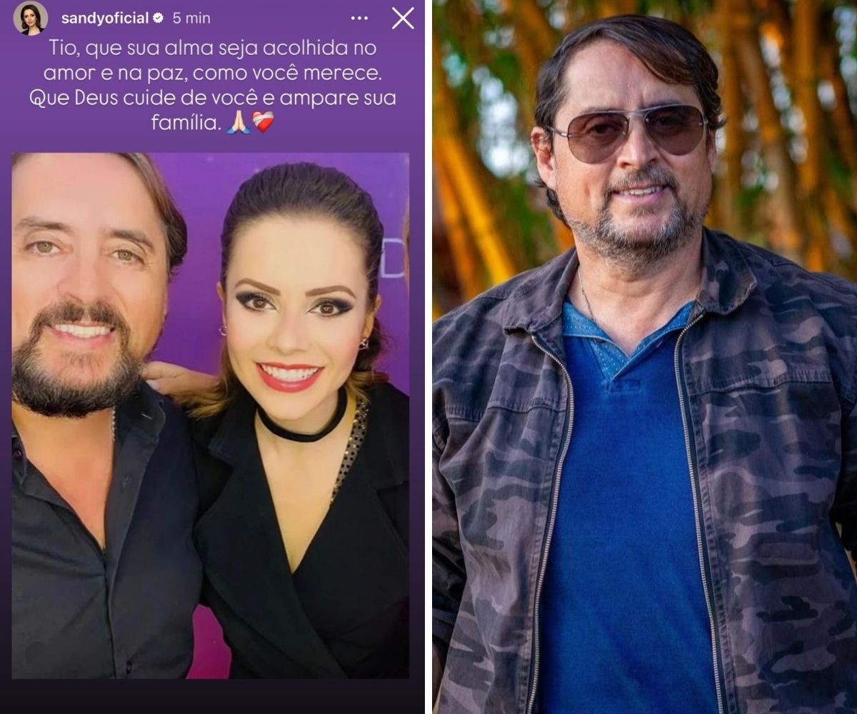 Sandy posta homenagem ao tio, cantor Mauri Lima, morto em acidente: 'Que sua alma seja acolhida no amor e na paz'