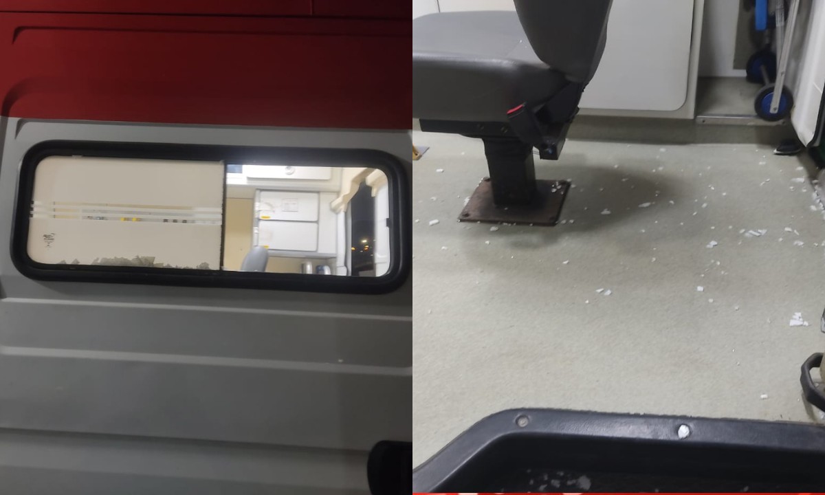 Ambulância do Samu é apedrejada às margens da BR-116