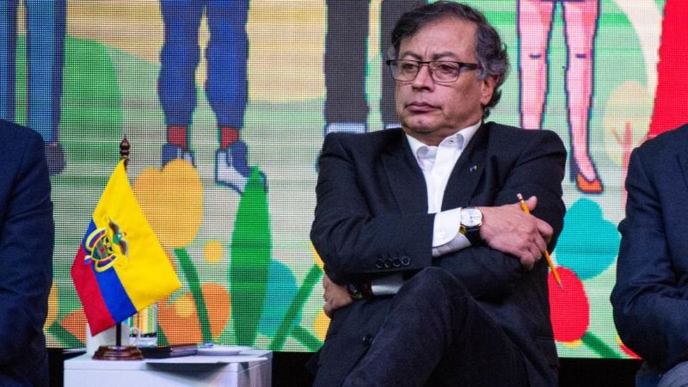 Presidente Petro tenta implementar reformas, mas tem enfrentado dificuldades — Foto: SEBASTIÁN BARROS / GETTY