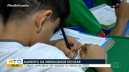Mensalidades das escolas particulares terão reajuste em 2025