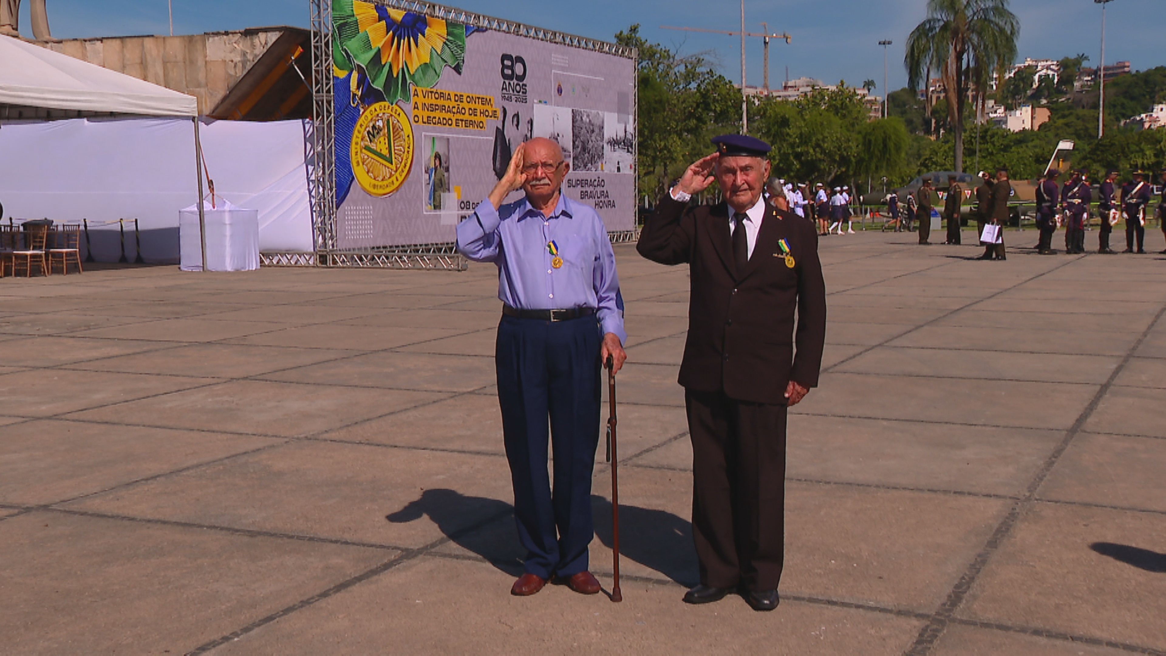 Dia da Vitória: nos 80 anos do fim da 2ª Guerra, ex-combatentes são homenageados no Rio