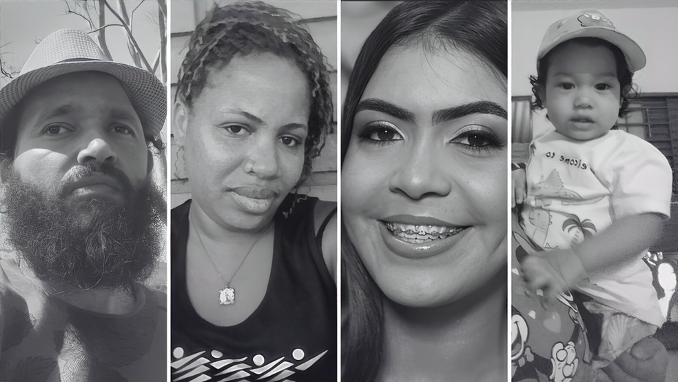 Vítimas do acidente — Foto: Reprodução/Redes Sociais