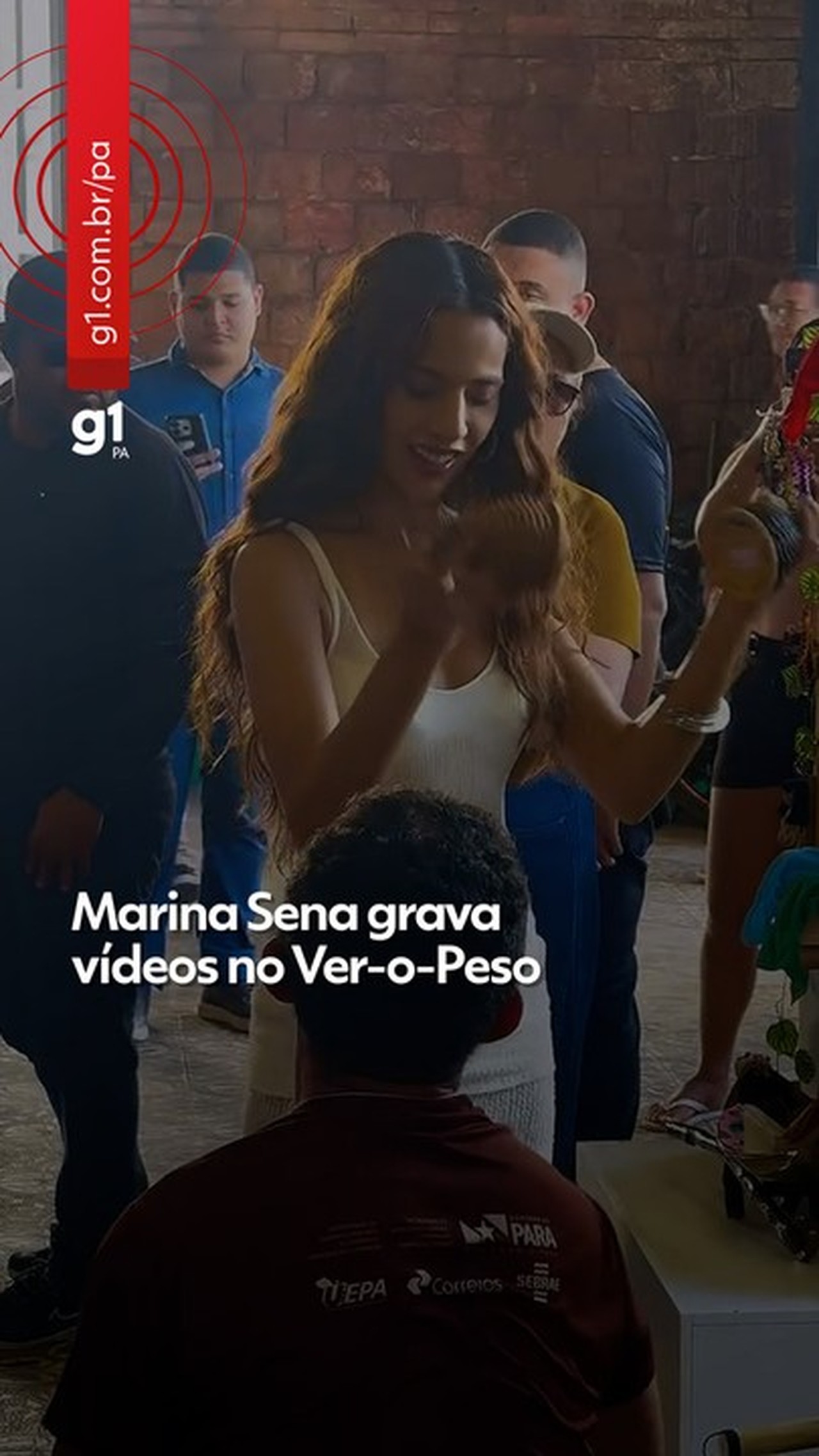 Marina Sena grava cenas em Belém e exalta culinária paraense no Ver-o-peso​‌​
