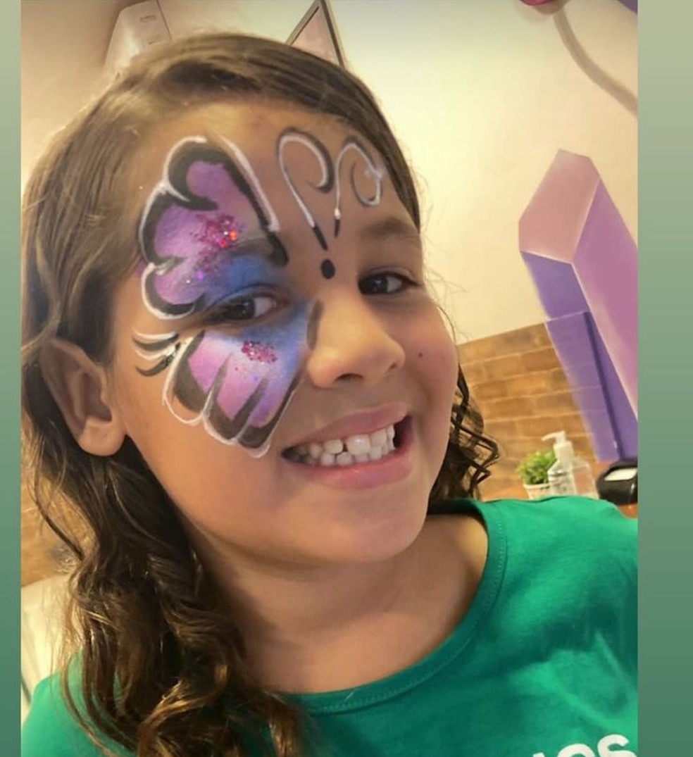 Sarah, de 8 anos, teria morrido após inalar desodorante spray no DF — Foto: Rede Social/ Reprodução