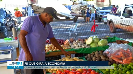 Comerciante de várias áreas lucram com o movimento da romaria em Natividade