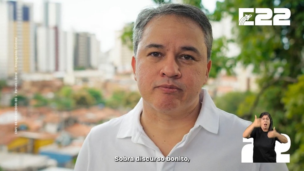 Imagem de guia eleitoral de Efraim Filho — Foto: Reprodução TV Cabo Branco.