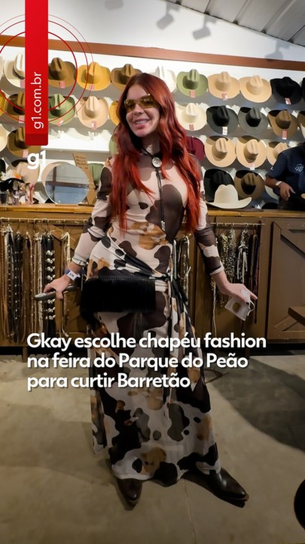 Gkay escolhe chapéu de R$ 3 mil para curtir o Barretão e quer ver show de Simone Mendes
