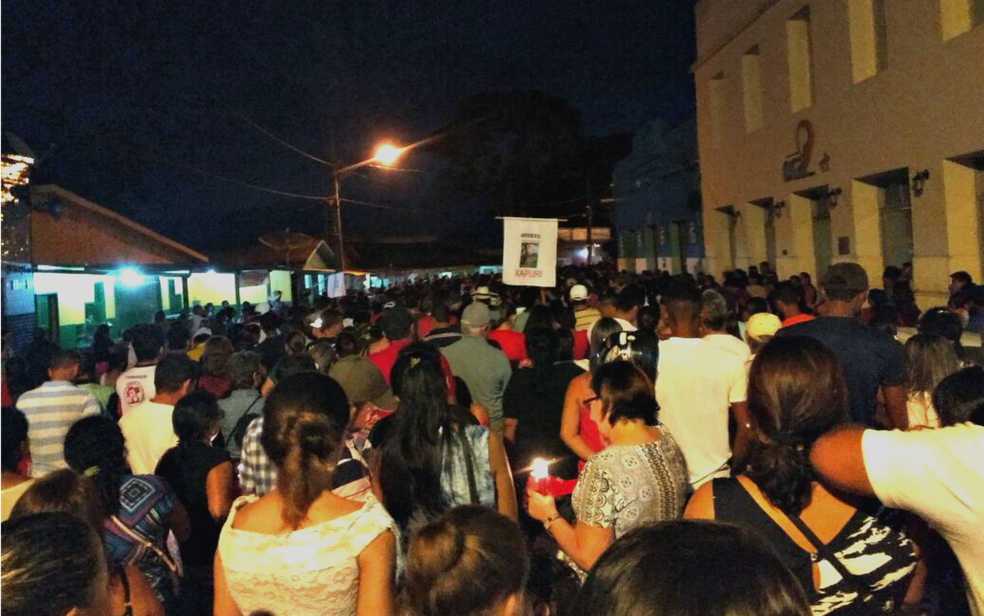 Procissão de São Sebastião de Xapuri acontece todos os anos em janeiro — Foto: Sara Oliveira/Arquivo Pessoal