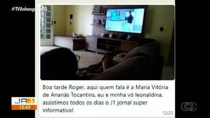 Telespectadores do interior do estado enviam mensagens para o JA1