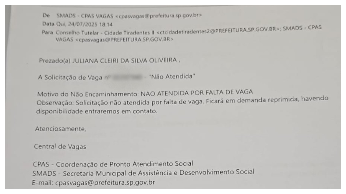 Abrigos para crianças que sofrem maus-tratos não têm vagas na cidade de SP; adolescente dormiu em Conselho Tutelar