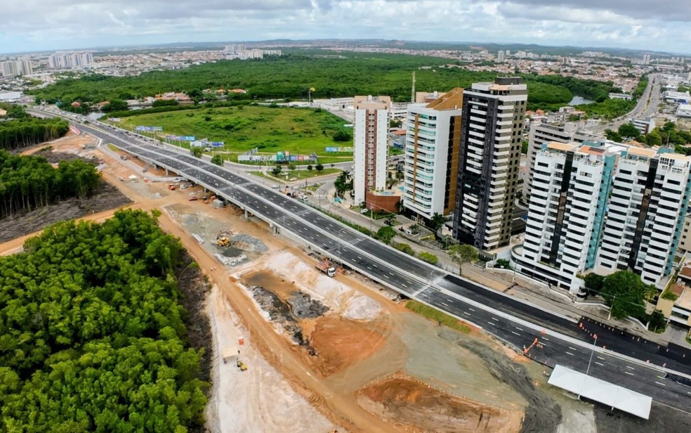 Complexo Viário Senadora Maria do Carmo Alves, em Aracaju — Foto: Bruno César/Ascom Sedurbi
