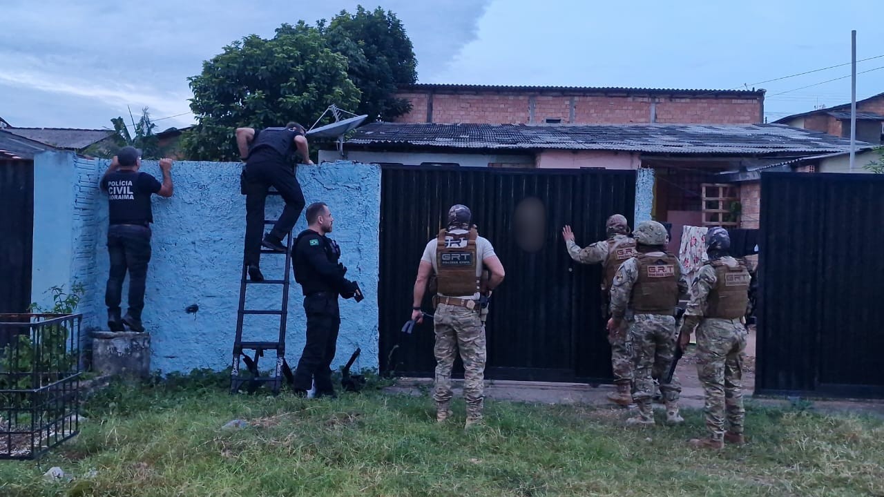 Operação mira suspeitos de matar foragido e apura ligação com facções em Boa Vista