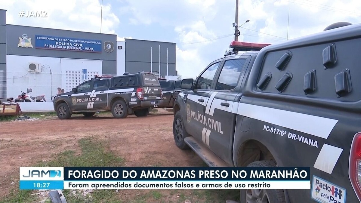 Foragido do Amazonas é preso no Maranhão com documentos falsos e armas de uso restrito